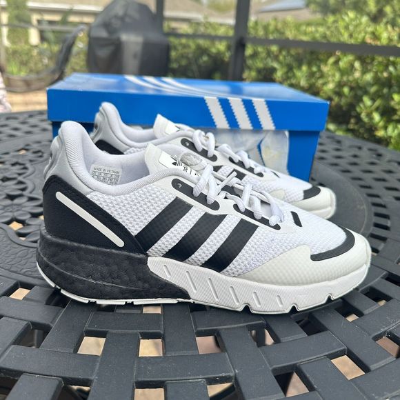 Adidas ZX 1K Boost White Black Men\'s Athletic Shoes FX6510 main image 13